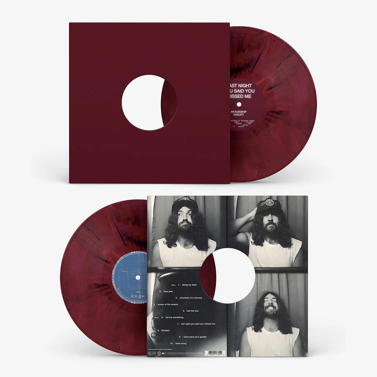 HAZLETT - Last Night You Said You Missed Me - LP - Red & Black Marbled Vinyl