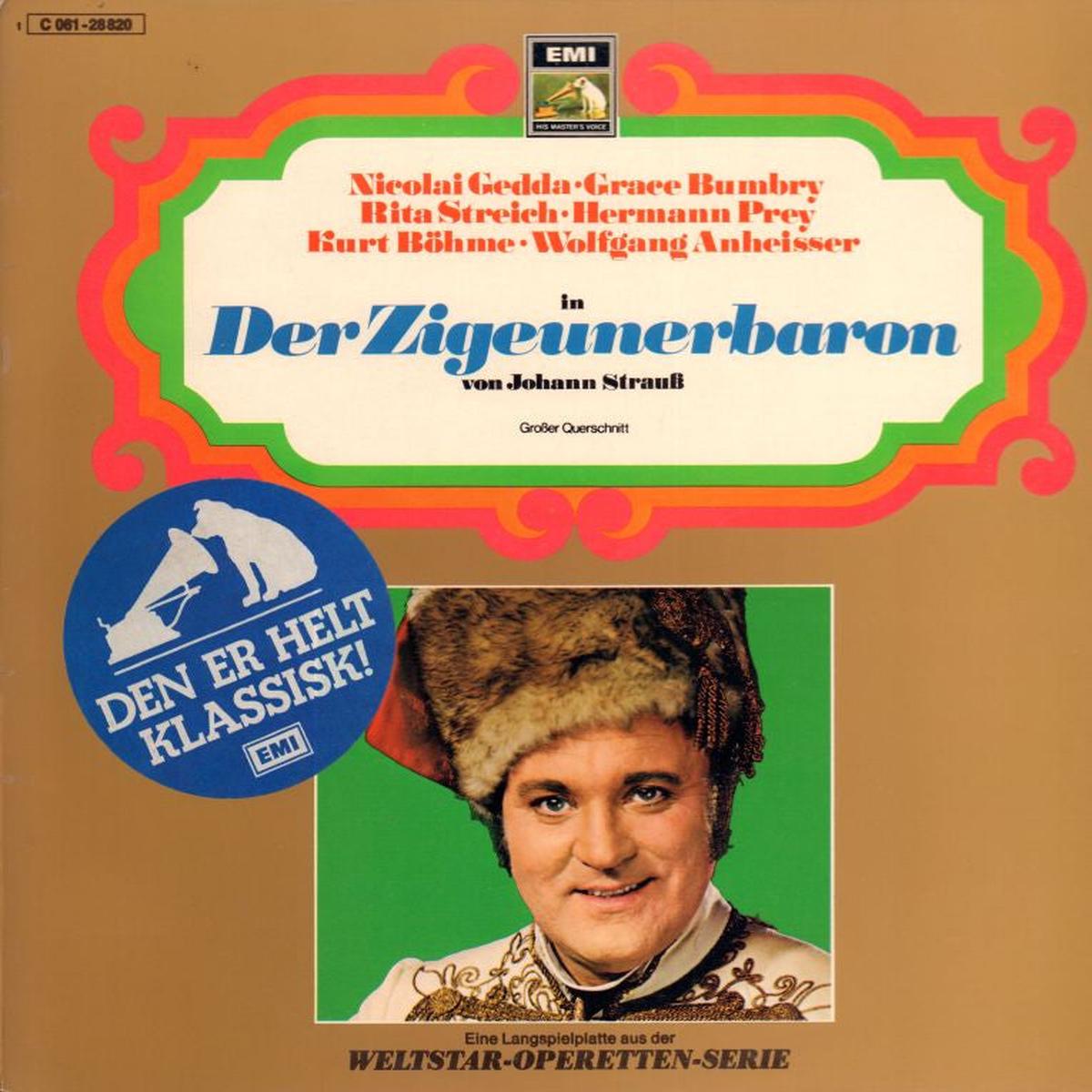 Der Zigeunerbaron-EMI-Vinyl LP-VG+/Ex