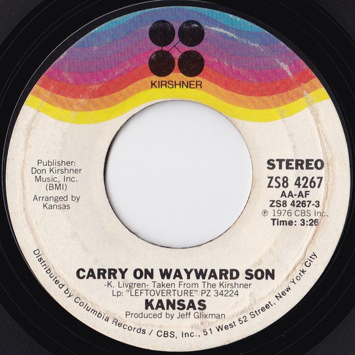 Carry On Wayward Son (7") | Near Mint (NM) Near Mint (NM) - - ROCK / USED *NEAR MINT*