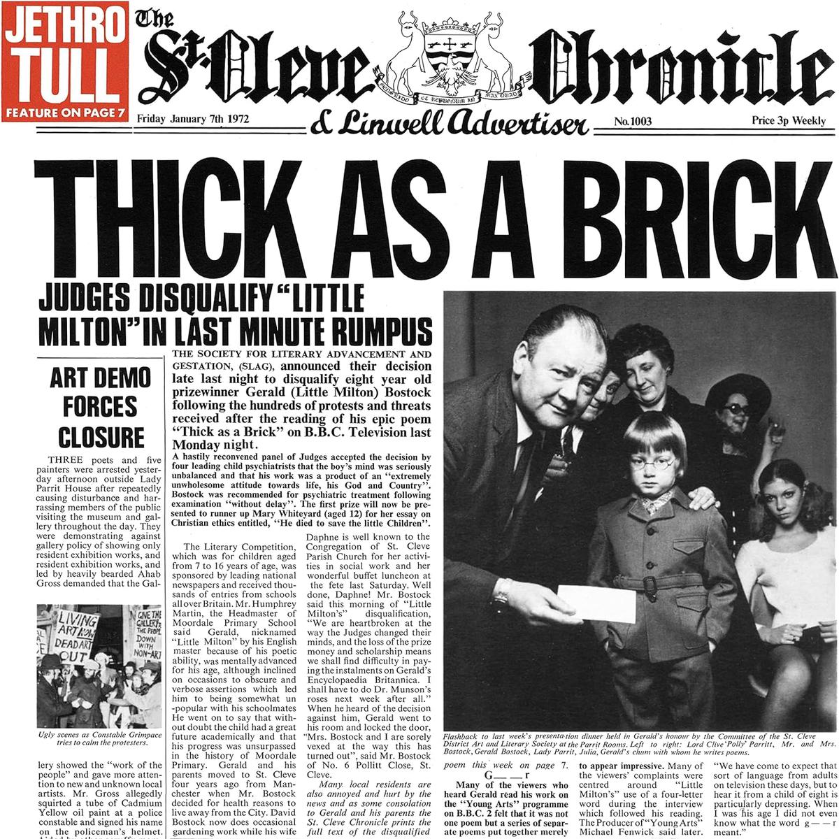 Jethro Tull - Thick As A Brick Vinyl New