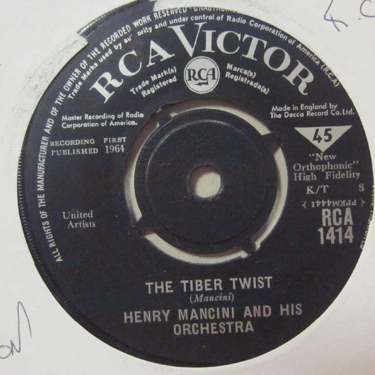 The Tiber Twist/ How Soon-RCA Victor-7  Vinyl-Ex/VG+