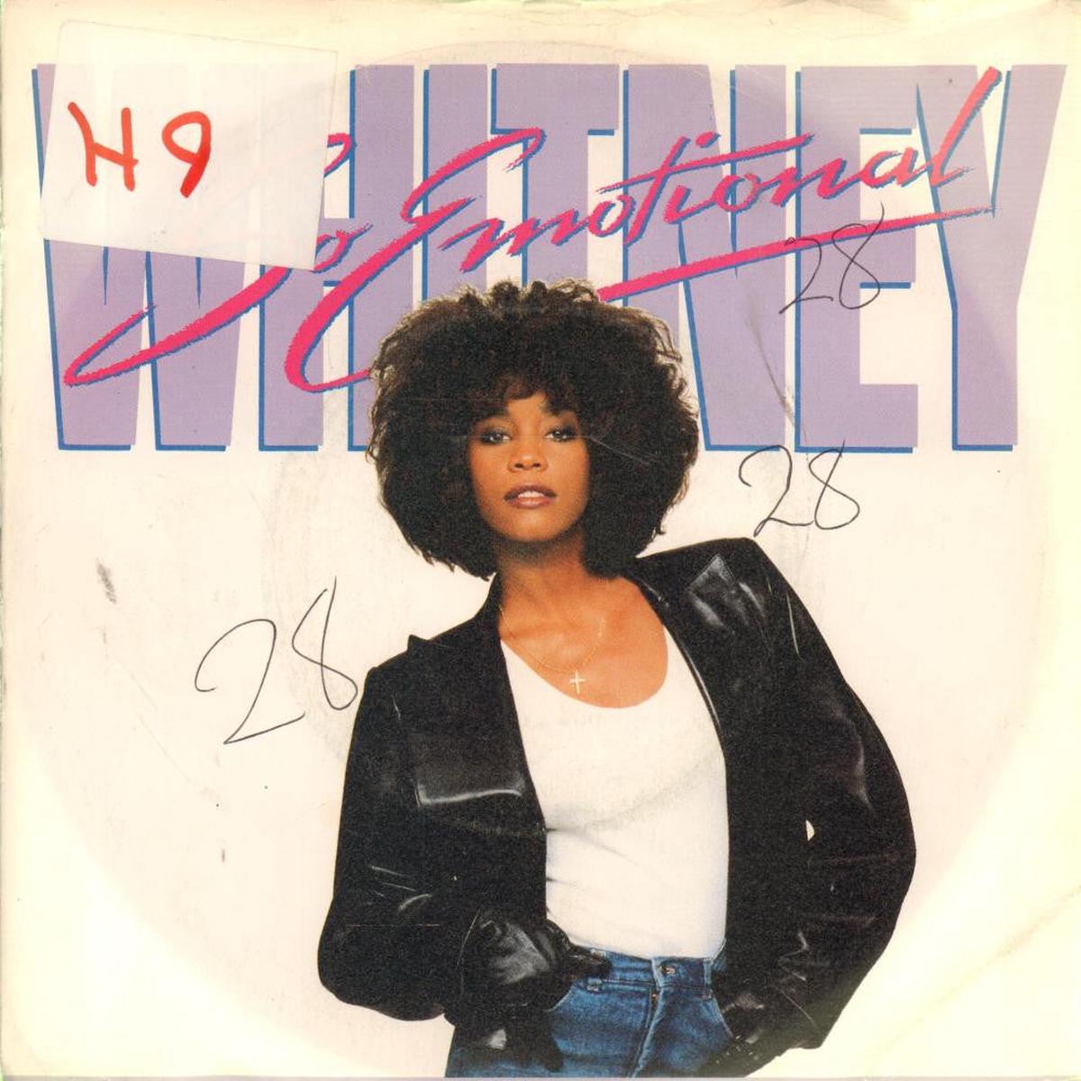 Whitney Houston-So Emotional-Arista-7  Vinyl P/S-VG/VG