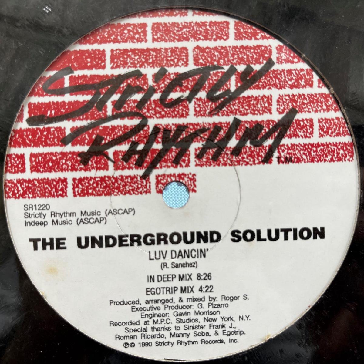 UNDERGROUND SOLUTION / Luv Dancin' (SR1220, 12inch) Repress