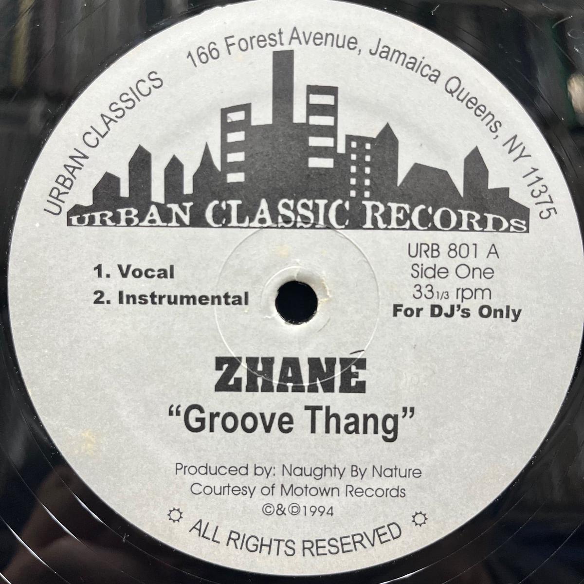 ZHANE / Groove Thang (URB 801, 12inch)