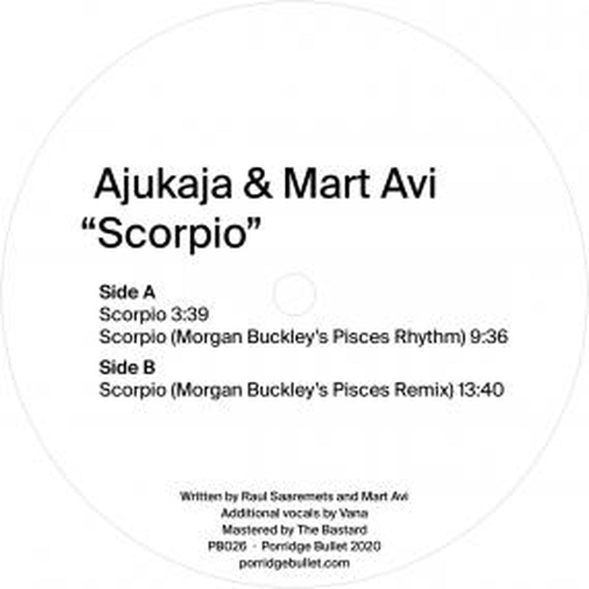 Ajukaja & Mart Avi - Scorpio (Morgan Buckley Remixes) 12" (New Vinyl)