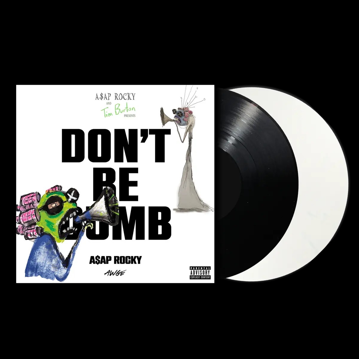 [DAMAGED] A$AP Rocky - Don't Be Dumb [Black & White Vinyl]