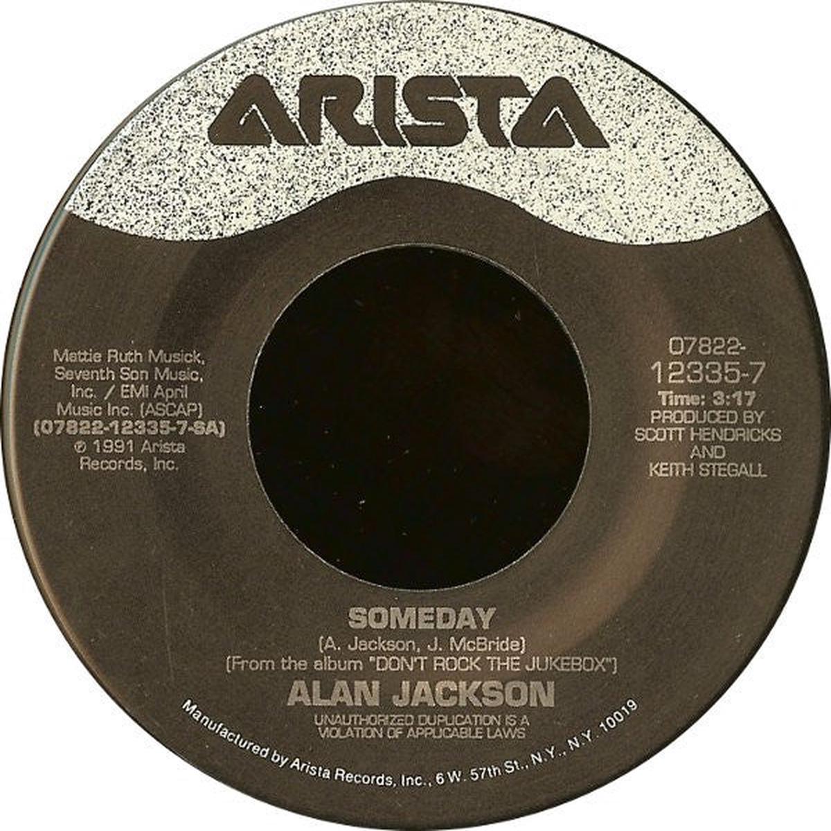 Alan Jackson - Someday (7") (Very Good (VG))