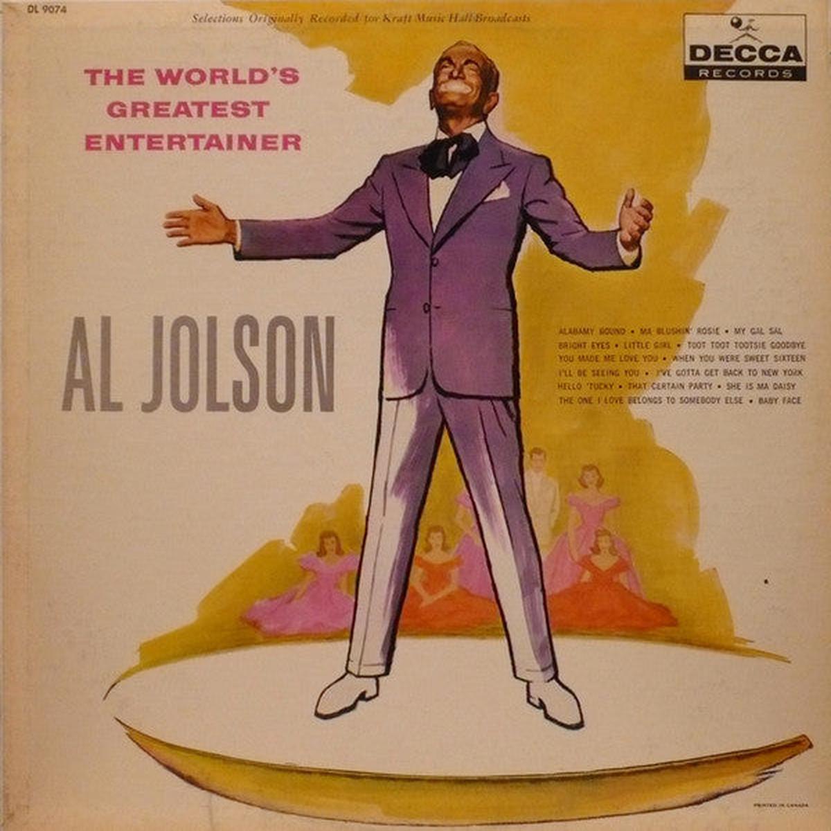 Al Jolson - The World's Greatest Entertainer (LP, Album, Mono) (Very Good (VG))
