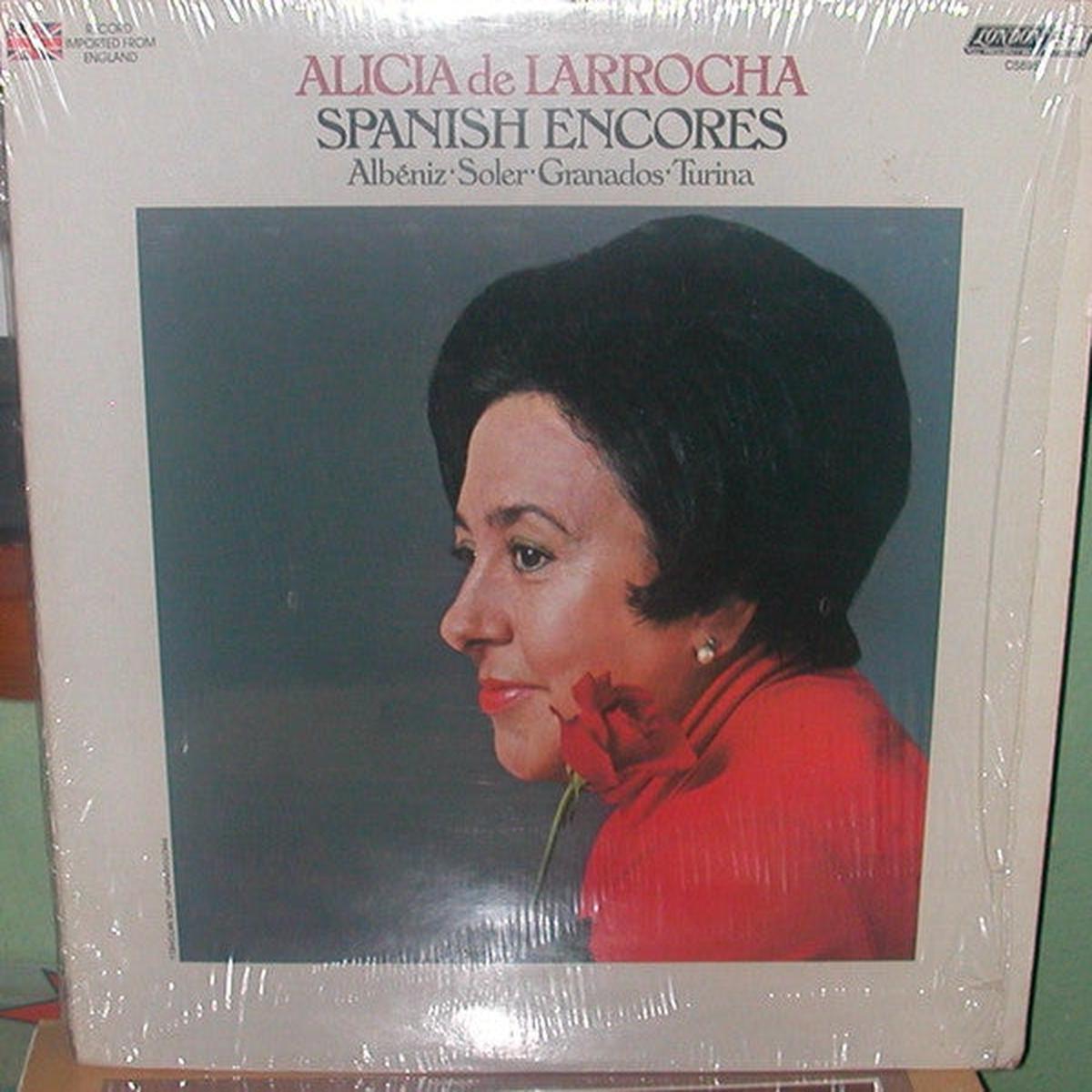 Alicia De Larrocha, Mateo Albniz, Isaac Albniz, Padre Antonio Soler, Enrique Granados, Joaqun Turina - Spanish Encores (LP) (Very Good (VG))