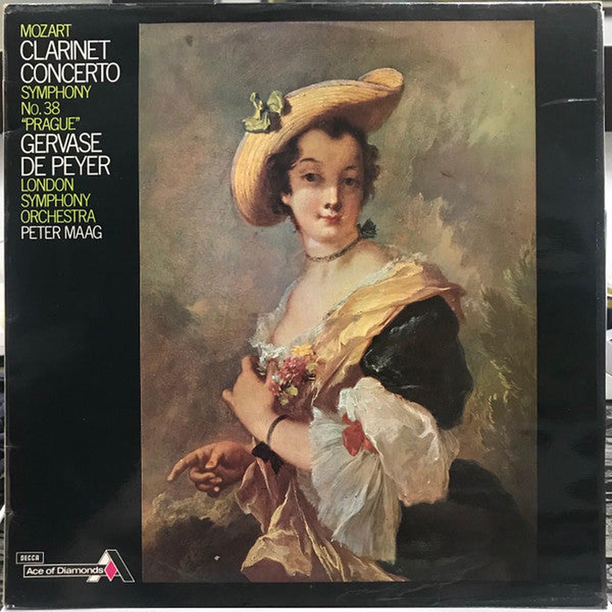 Wolfgang Amadeus Mozart Gervase De Peyer, London Symphony Orchestra, Peter Maag - Clarinet Concerto / Symphony No. 38 "Prague" (LP, Comp) (Very Good (VG))