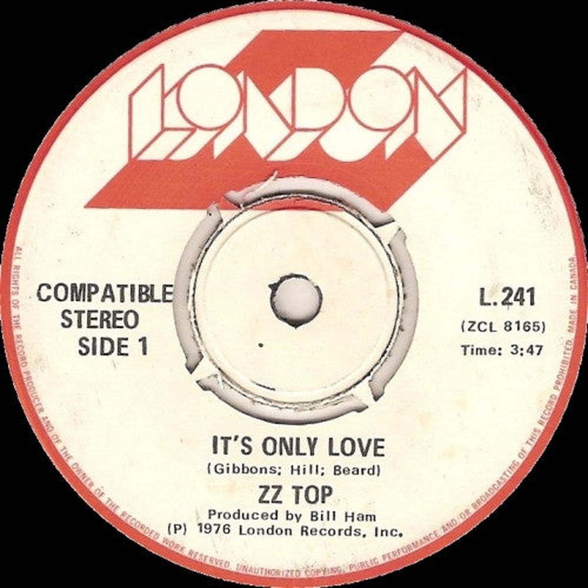 ZZ Top - It's Only Love (7", Single) (Good Plus (G+))