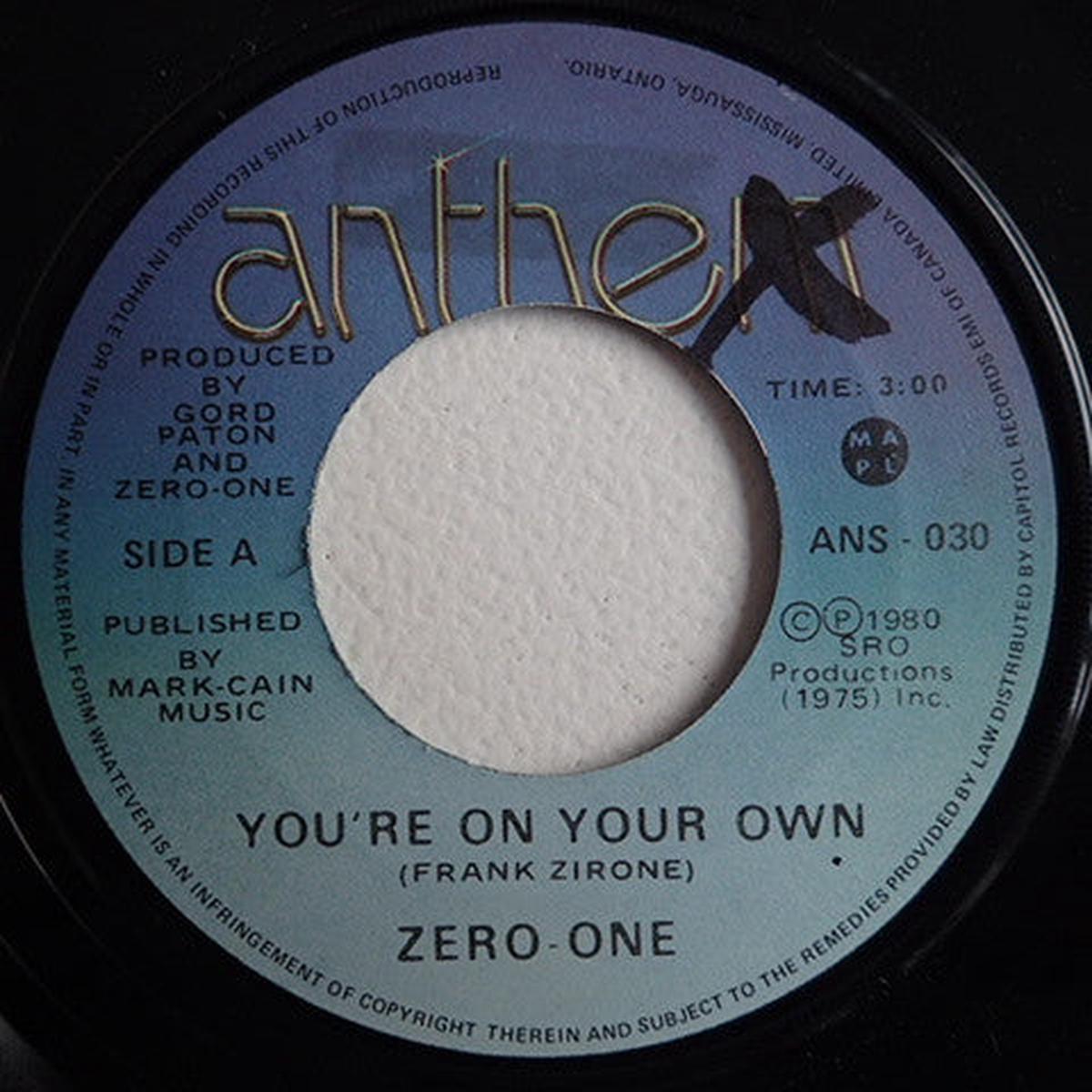 Zero-One! - You're On Your Own (7", Single) (Very Good (VG))