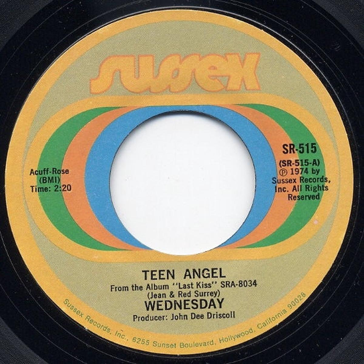 Wednesday - Teen Angel / Taking Me Home (7", Single, Styrene) (Very Good (VG))