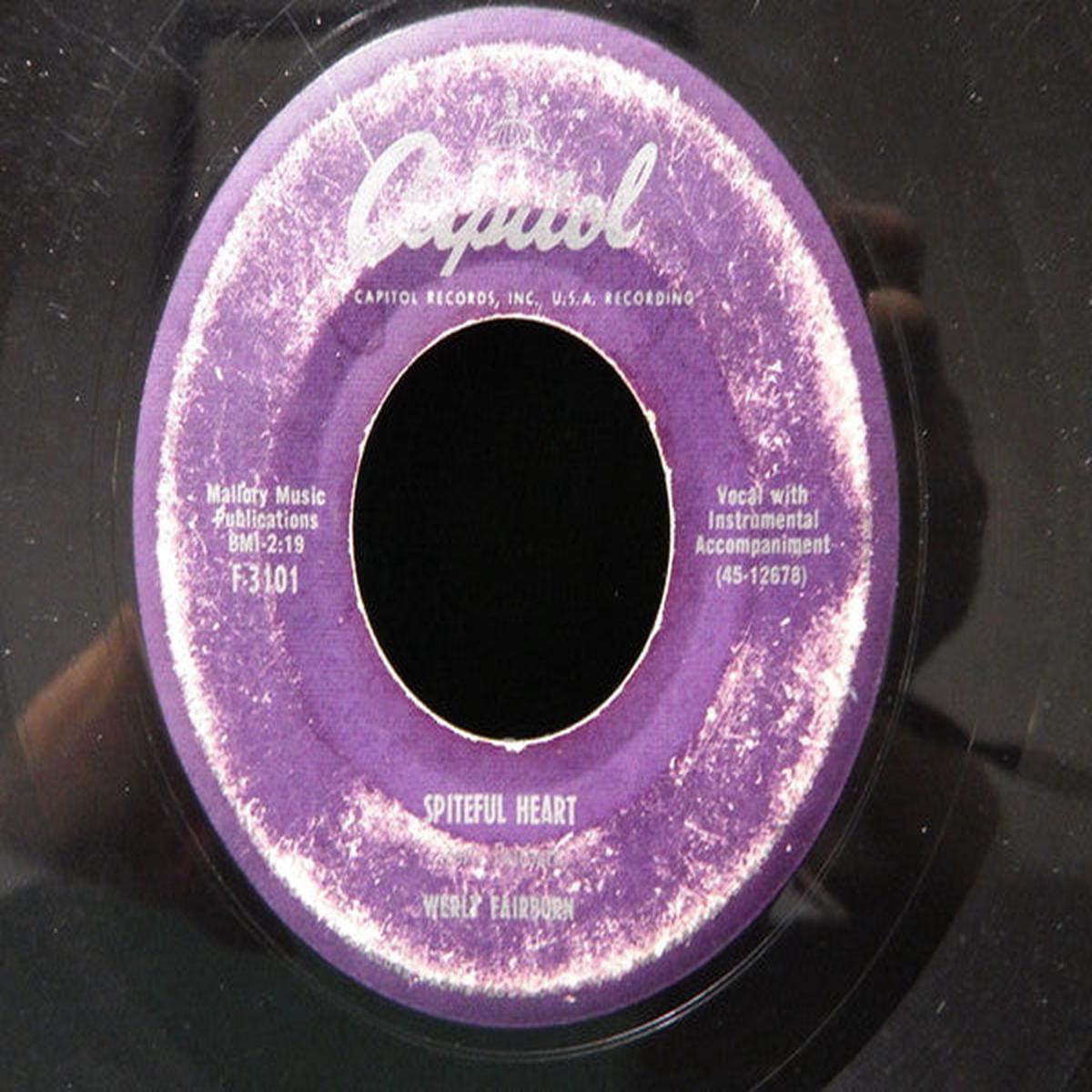 Werly Fairburn - Spiteful Heart / It's A Cold Weary World (7", Single) (Very Good (VG))