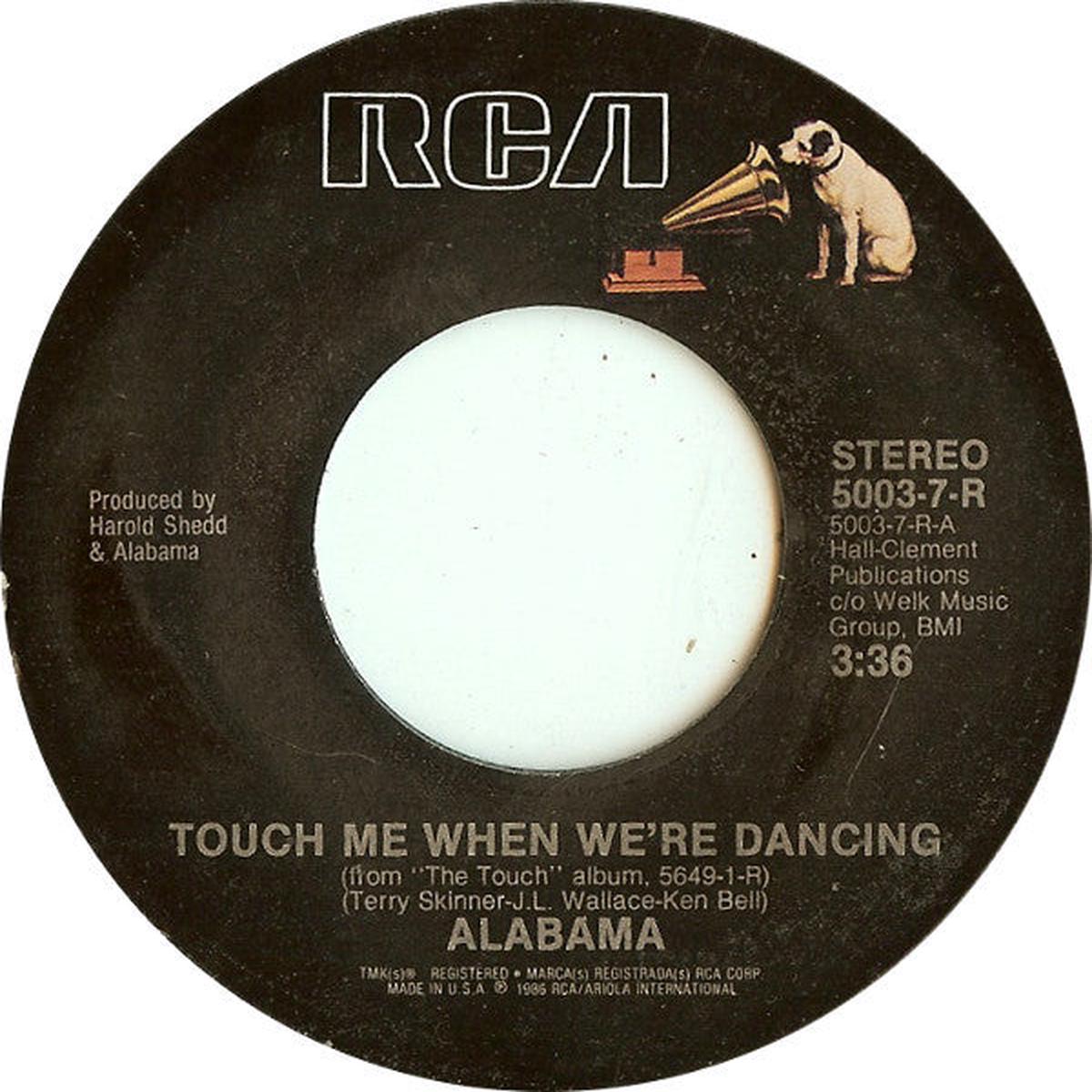 Alabama - Touch Me When We're Dancing (7", Single, Styrene, Ind) (Very Good (VG))