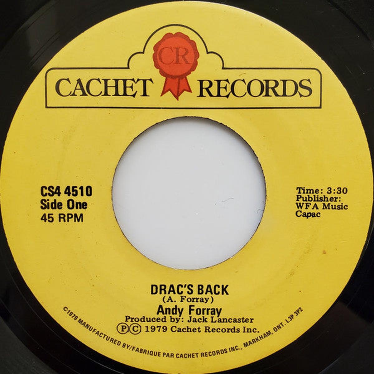 Andy Forray - Drac's Back (7") (Very Good (VG))