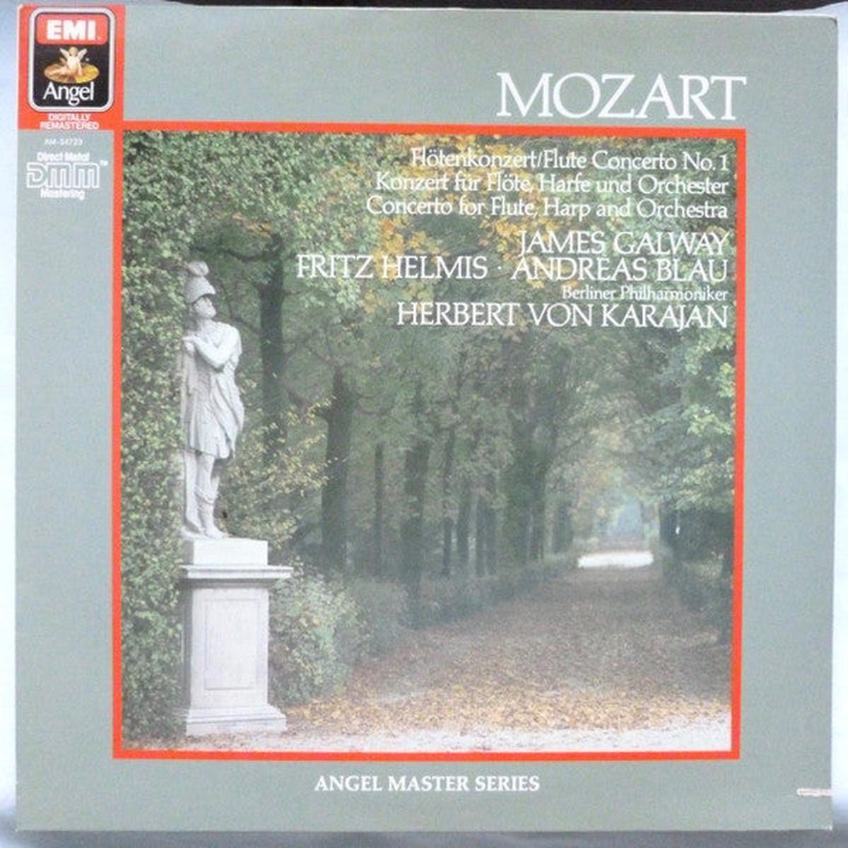 Wolfgang Amadeus Mozart - Herbert Von Karajan, Berliner Philharmoniker, Andreas Blau, James Galway, Fritz Helmis - Karajan Conducts Mozart Concertos (LP, Album, RE) (Very Good Plus (VG+))