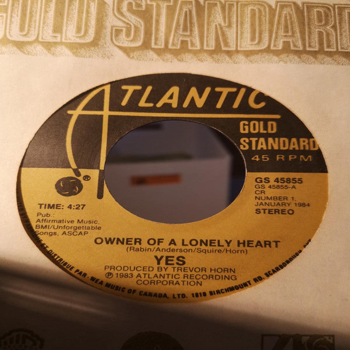 Yes - Owner Of A lonely Heart (7", Single) (Very Good Plus (VG+))