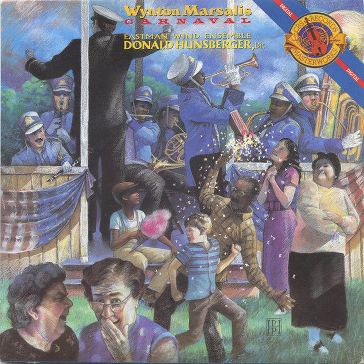 Wynton Marsalis, Eastman Wind Ensemble, Donald Hunsberger - Carnaval (LP, Album) (Very Good Plus (VG+))