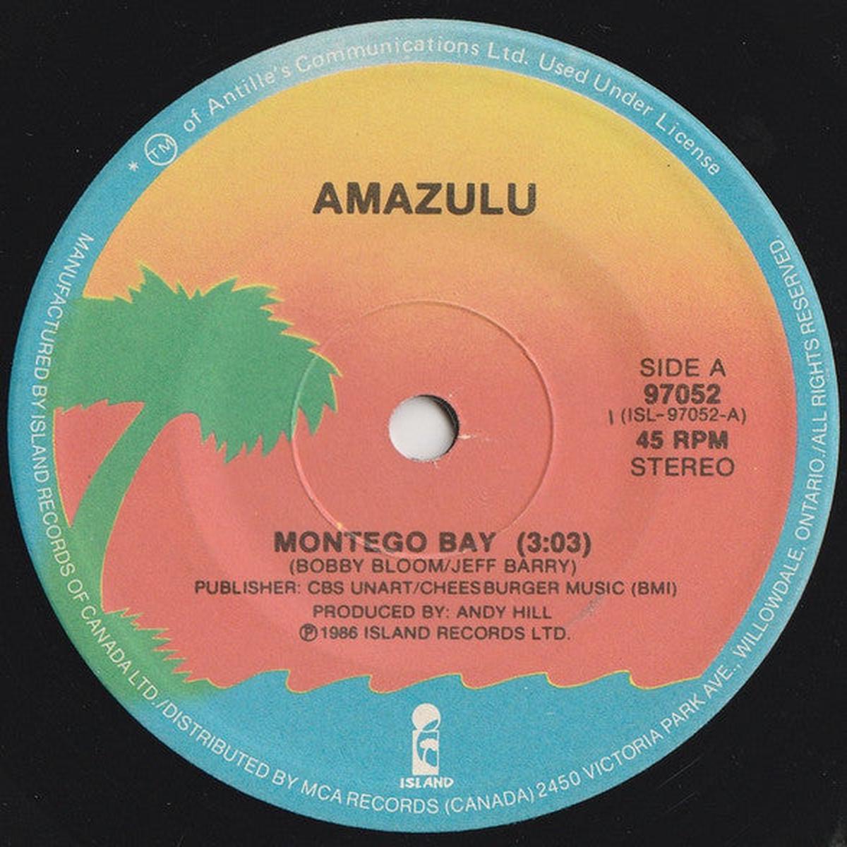 Amazulu - Montego Bay (7", Single) (Very Good (VG))