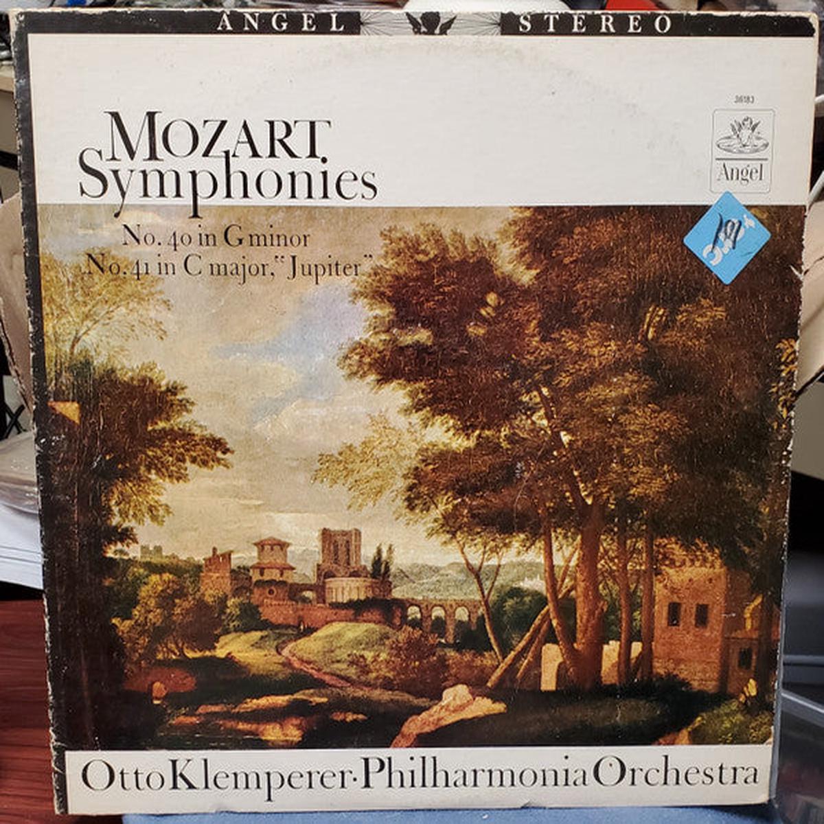 Wolfgang Amadeus Mozart / Otto Klemperer Philharmonia Orchestra - Symphonies No. 40 In G Minor - No. 41 In C Major, "Jupiter" (LP, Album, RP) (Very Good Plus (VG+))